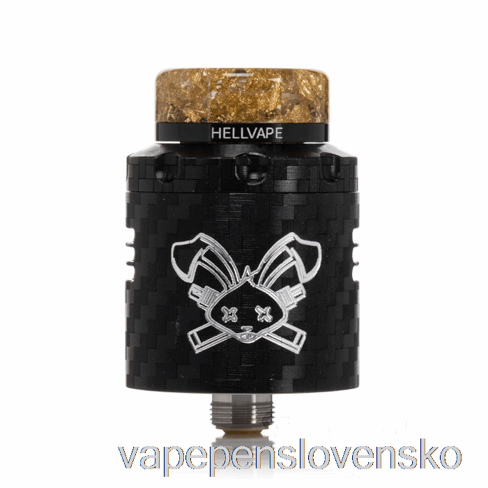 Hellvape Dead Rabbit V3 24mm Rda čierne Vape Pero Z Uhlíkových Vlákien
